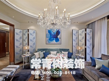 优雅客厅客厅和家庭厅以鲜明的设计语汇制造浪漫、优雅