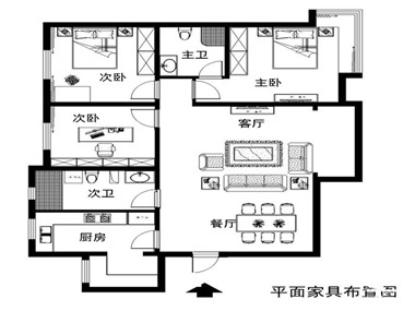 客廳影視墻位置用石膏板造型加上石材是影視墻看著整體