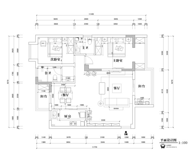 簡(jiǎn)歐平面設(shè)計(jì)效果圖