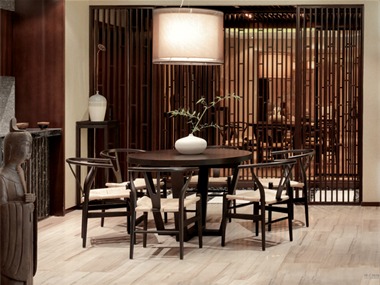 178平中式风格家装案例图长餐厅
