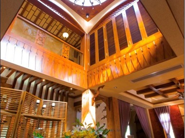 东南亚餐厅吊顶效果图