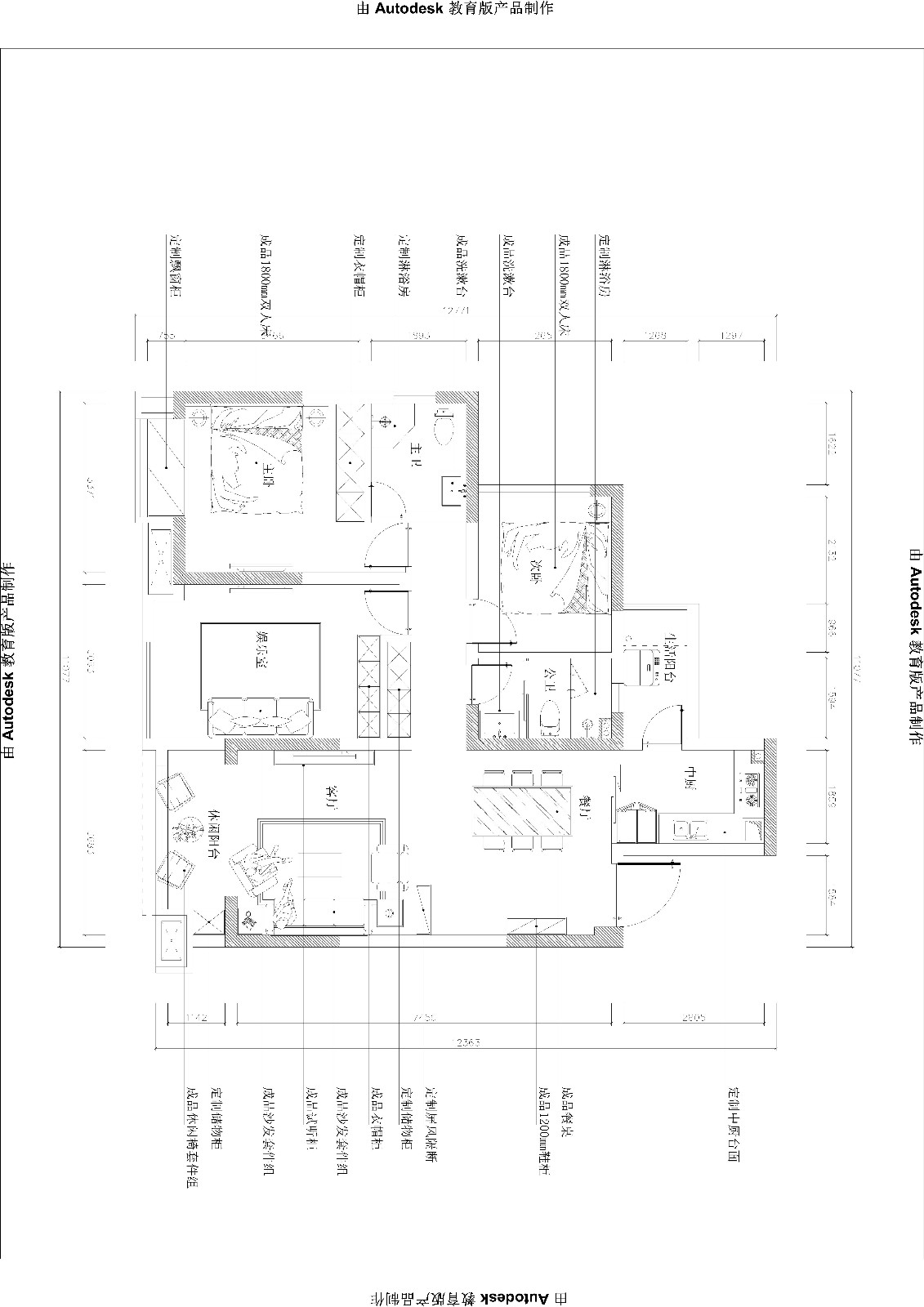 中式家装平面设计图