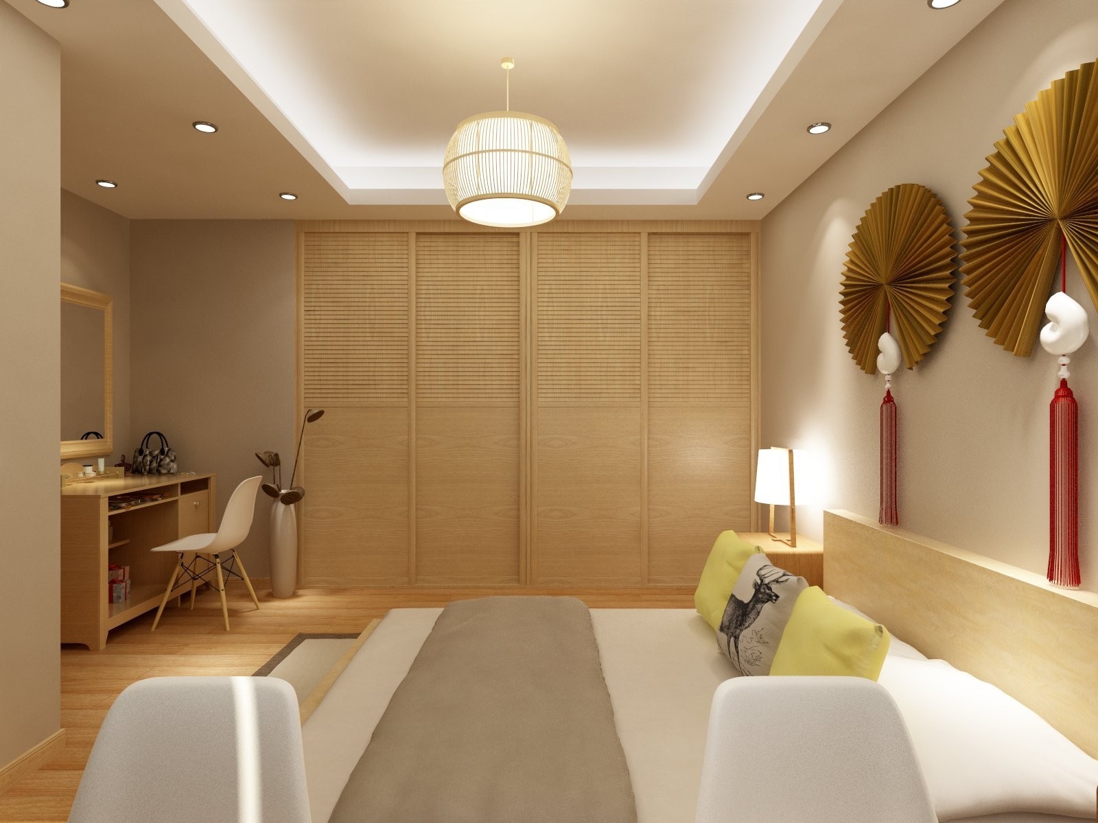 日式卧室壁橱效果图