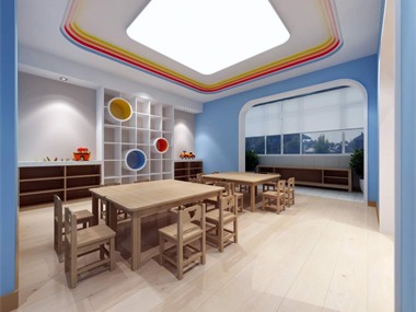 山西河津贝乐多幼儿园  设计面积 1200㎡ 西安言筑建筑装饰设计