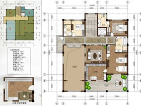 蘇州.盛澤自建別墅方案匯報(bào)平面圖