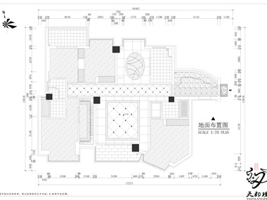 中式家裝地材鋪裝圖