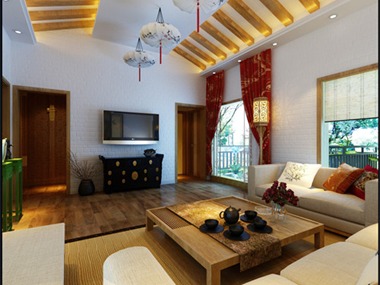     材质天然，木材、藤、竹成为东南亚室内装饰首